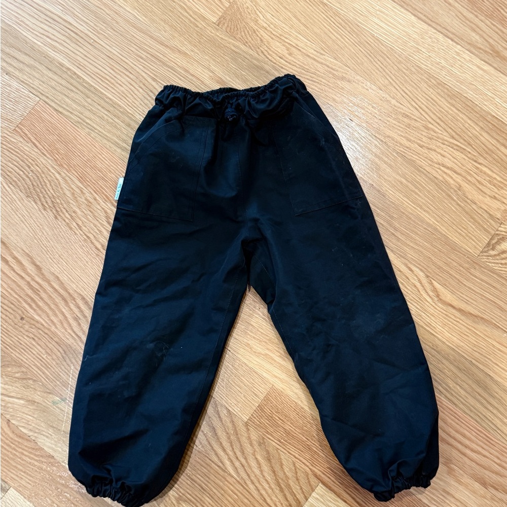 Jan & Jul 2T Unlined Rain Pants - Black